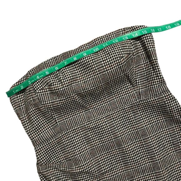 ‼️SOLD‼️HOUSE OF HARLOW NWT Gray Strapless Wool Blend Houndstooth Mini Dress - Picture 7 of 16